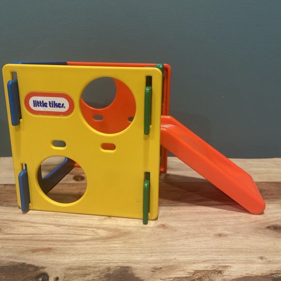 Little Tikes Other - DOLLHOUSE SIZE Vintage Little Tikes Jungle Gym Slide Play Cube